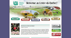 Desktop Screenshot of centre-du-quebec.upa.qc.ca